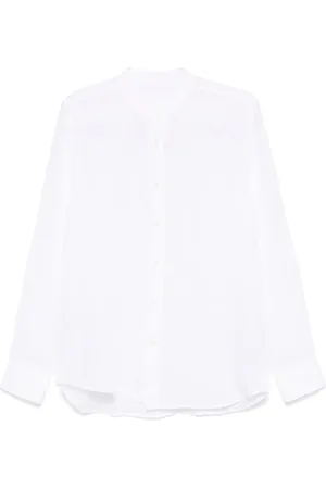 120% Lino Camisa a cuadros