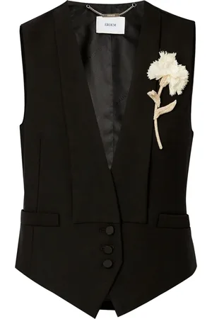 Erdem Chaleco con detalle de broche