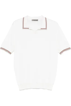 corneliani Polo con ribete de rayas