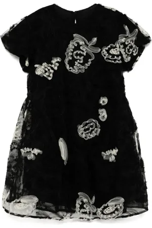 JNBY by JNBY Vestido bordado de manga corta