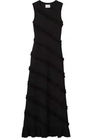 Claudie Pierlot Vestido largo con volantes