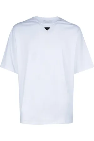 Prada Camiseta con logo triangular