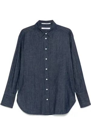 Another Tomorrow Camisa de tejido cambray