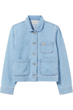 Claudie Pierlot Chaqueta vaquera con cuello peter pan