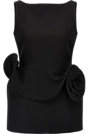 MAGDA BUTRYM Vestido corto con apliques florales