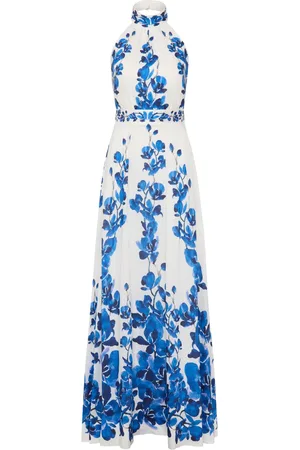 Rebecca Vallance Vestido largo con estampado floral