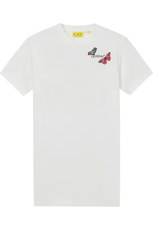 OFF-WHITE Vestido estilo camiseta estampado