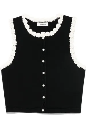 Sandro Top con aplique floral