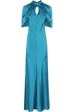Alberta Ferretti Vestido largo con escote en V