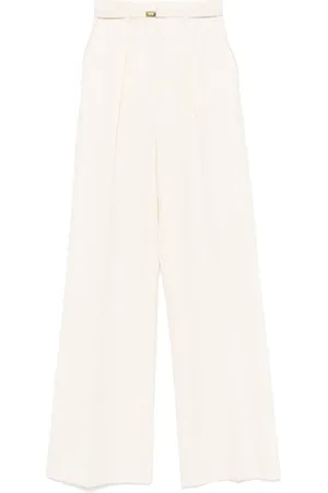 Elisabetta Franchi Pantalones con cierre de botón