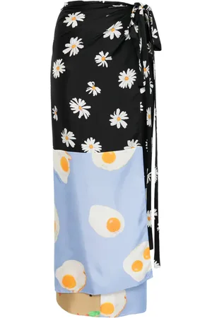 Moschino Falda larga con diseño colour block