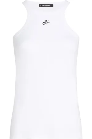 Karl Lagerfeld Top con logo bordado