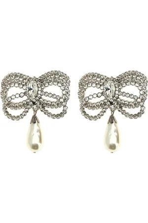 Alessandra Rich Pendientes Bow