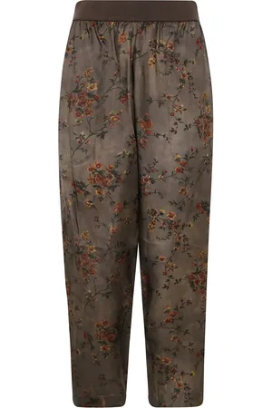 UMA WANG Pantalones con estampado floral
