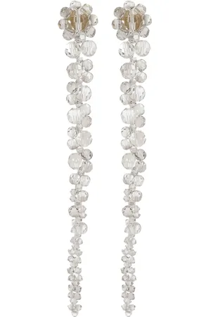 Simone Rocha Pendientes con detalles de cristales