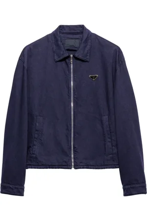 Prada Chaqueta vaquera con cremallera