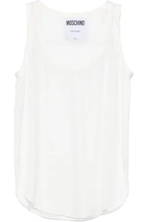Moschino Top con logo bordado