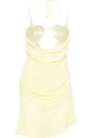 BLUMARINE Vestido corto de georgette con sujetador incorporado