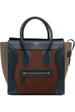 Céline Bolso de mano Luggage Tricolor micro de ante 2012