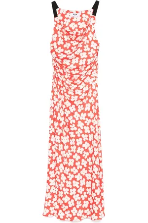 Msgm Vestido largo con estampado floral