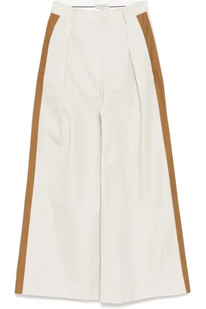 Lee Mathews Pantalones con diseño patchwork