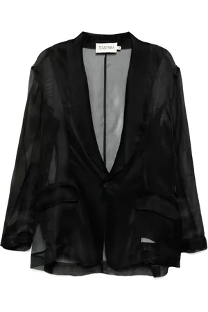 Tessitura Body Couture Blazer de seda