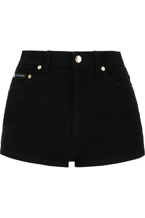 Dolce & Gabbana Pantalones vaqueros cortos con placa del logo