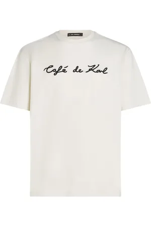 Karl Lagerfeld Camiseta con logo bordado de x Jorge Parra