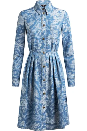 Etro Vestido camisero vaquero