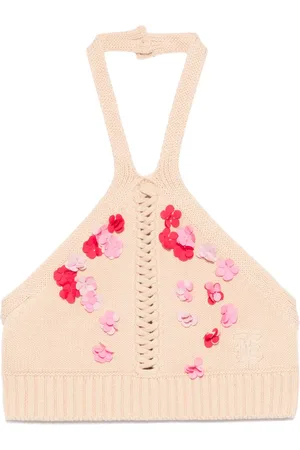 ERMANNO SCERVINO Top con aplique floral