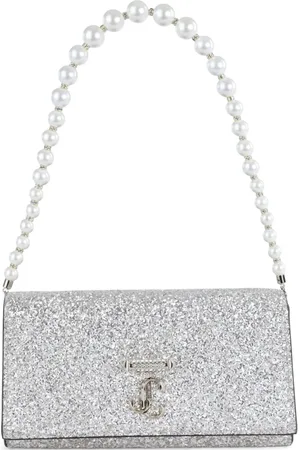 Jimmy Choo Bolso de hombro con placa del logo
