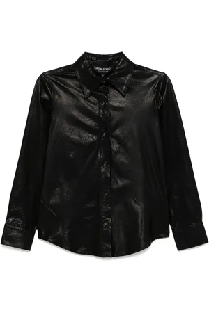 Cynthia Rowley Camisa de manga larga con bolsillos