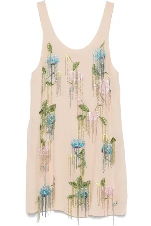 BLUMARINE Vestido con bordado floral