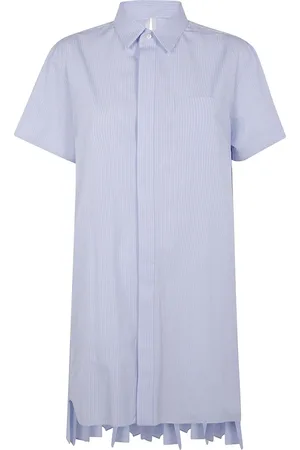 SACAI Vestido corto a rayas