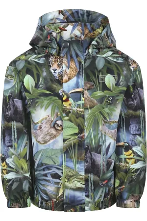 Molo Chaqueta con bosque estampado