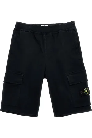 Stone Island Pantalones cortos de chándal con distintivo Compass