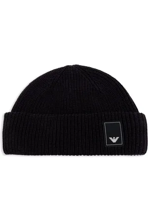Emporio Armani Gorro con parche del logo