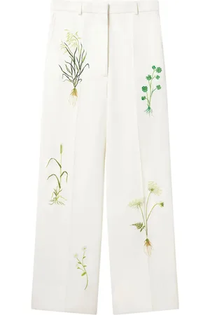 Stella McCartney Pantalones con diseño bordado