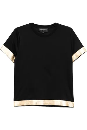 Cynthia Rowley Camiseta con dobladillo brillante