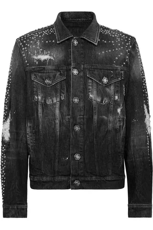 Philipp Plein Chaqueta vaquera con apliques