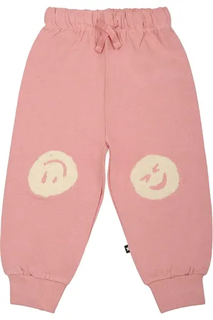 Molo Pantalones de chándal con motivo de carita sonriente