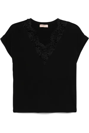Twin-Set Camiseta con detalles de encaje