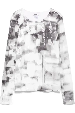 DKNY Camiseta con lentejuelas