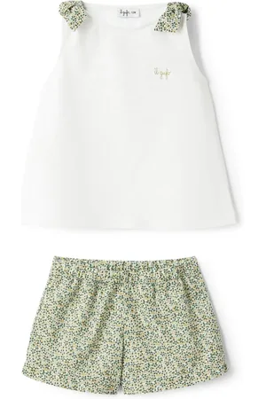 Il gufo Set de pantalones cortos con motivo floral