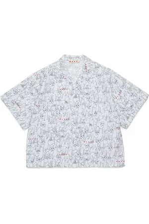 Marni Camisa con perro estampado