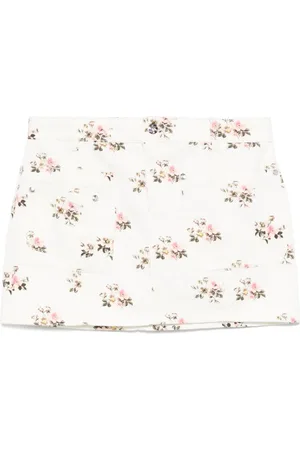 BLUMARINE Falda corta con motivo floral