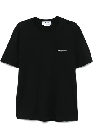 Msgm Camiseta con logo bordado
