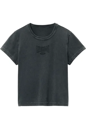Alexander Wang Camiseta de algodón con logo estampado