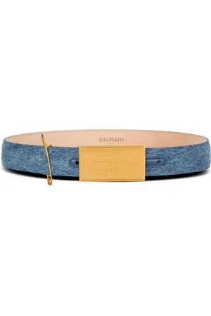 Balmain Cinturón vaquero con imperdible