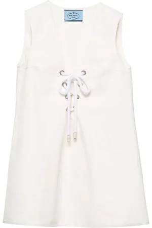 Prada Vestido corto con cuello redondo